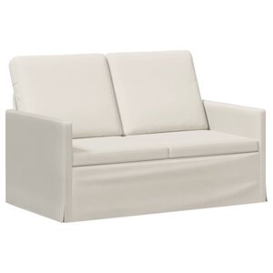 vidaXL Canapea cu 2 locuri Crem 130 x 81 x 82 cm Catifea