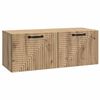 vidaXL Oglindă TV montată pe perete 78,5 x 31 x 30 cm Stejar Artizanal
