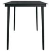 vidaXL Set de servit masa pentru grădină, 5 piese, negru