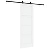 vidaXL Ușă glisantă ORKDAL 78 x 211 cm Lemn prelucrat Alb și negru