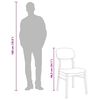 vidaXL Scaune de sufragerie cu perne 2 buc cauciuc din lemn masiv alb