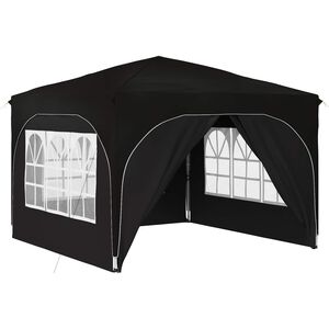 vidaXL Cort de Petrecere Pop-up 290 x 290 x 245 cm Negru