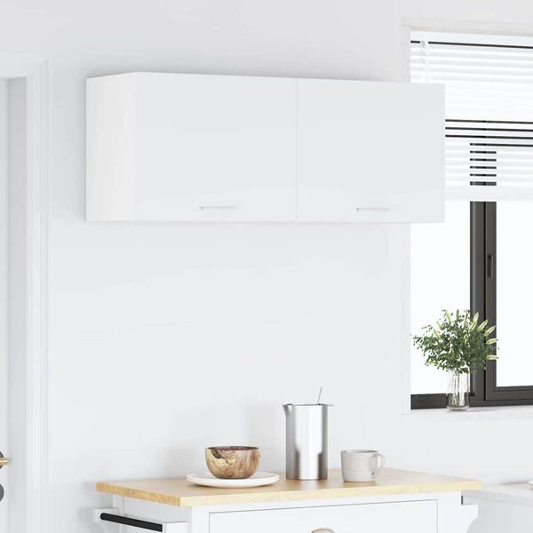 vidaXL Dulap suspendat cu depozitare Alb 50 x 31 x 40 cm Lemn compozit