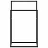 vidaXL Suport de prosoape autonom, negru, 48x24x78,5 cm, fier