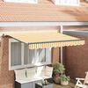 vidaXL Cortina Retractabilă Manual Galben 250 x 200 cm țesătură