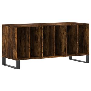 vidaXL Dulap pentru discuri stejar fumuriu 100x38x48 cm lemn compozit