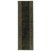 vidaXL Covor Runner FLORNES Țesut Verde PP 7 mm