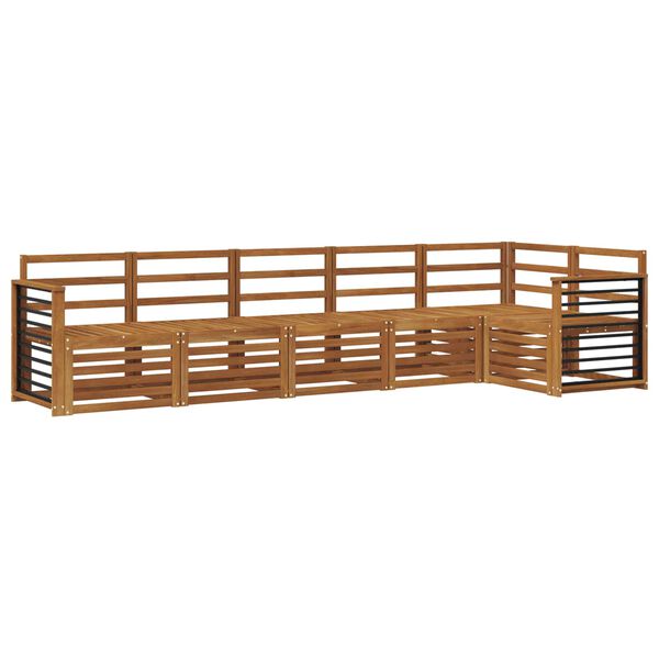 vidaXL Seturi de canapele 6 pcs natural Lemn Solid de Acacia