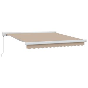 vidaXL Cortina Retractabilă Bej 300 x 250 cm Stofă și Metal