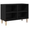 vidaXL Cabinet TV 69,5 x 30 x 50 cm Stejar Negru Lemn prelucrat