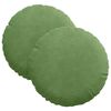 vidaXL Perne de Șezut 2 buc. Catifea Verde deschis &Oslash;30 x 13 cm