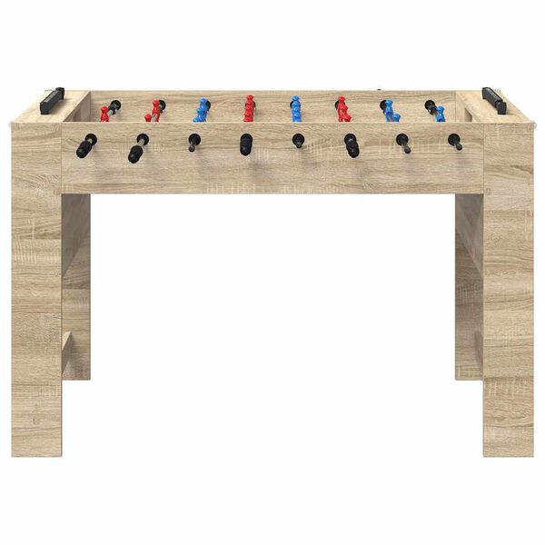 vidaXL Masă de Foosball Stejar Sonoma 125 x 60,5 x 80 cm Lemn compozit