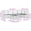 vidaXL Seturi de canapele natural Lemn Solid de Acacia