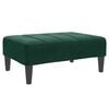 vidaXL Taburet, verde &icirc;nchis, 77x55x31 cm, catifea