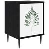 vidaXL Dulap de noapte HANAU Stejar Negru 36 x 33 x 51 cm