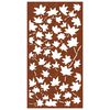 vidaXL Decor de perete 105x55 cm design frunze arțar oțel Corten