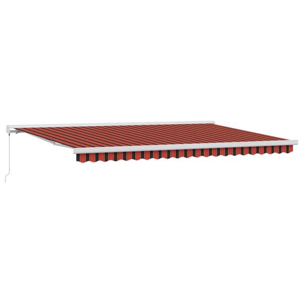 vidaXL Cortina Retractabilă Roșu și Negru 500 &times; 300 cm Stofă și Metal