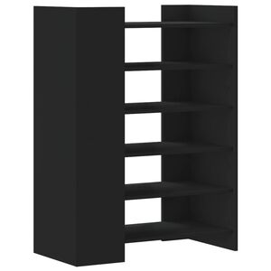vidaXL Pantofar, negru, 74,5x37,5x100 cm, lemn prelucrat