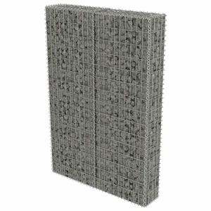 vidaXL Perete gabion cu capace, 100 x 20 x 150 cm, oțel galvanizat
