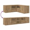 vidaXL Dulap de colț, stejar artizanal, 200x40x45 cm, lemn prelucrat
