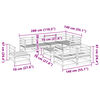 vidaXL Set canapele grădină, 9 piese, lemn masiv brad douglas