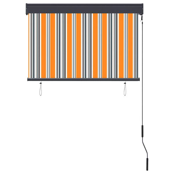 vidaXL Jaluzea tip rulou de exterior, galben și albastru, 100 x 250 cm