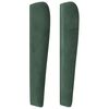 vidaXL Tăblie pat cu aripioare verde închis 83x23x118/128 cm catifea
