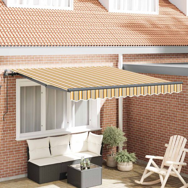 vidaXL Cortina Retractabilă Multicolour 350 x 250 cm