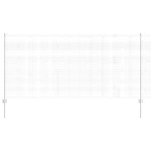 vidaXL Gard din plasă sudată cu st&acirc;lpi 50 x 1,2 m Oțel Galvanizat