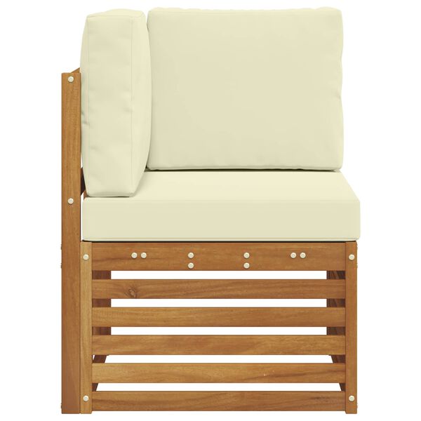 vidaXL Sofa Colțar pentru Exterior Lemn Solid de Acacia natural