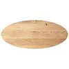 vidaXL Blat de masă 140x60x2 cm lemn masiv de stejar oval
