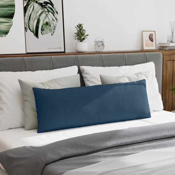 vidaXL Perne pentru canapea 2 pcs albastru 120 x 40 cm țesătură