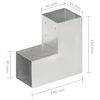 vidaXL Conectori de grindă, formă L, 4 buc, 91x91 mm, metal galvanizat