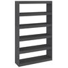vidaXL Bibliotecă/Separator cameră, gri 100x30x167,5 cm lemn masiv pin