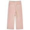 Pantaloni de copii din velur, roz, 92