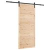 vidaXL Ușă glisantă Maro 100 x 208 cm Lemn de pin masiv