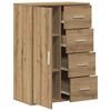 vidaXL Bufet Stejar Artizanal 60 x 31 x 84 cm Lemn compozit