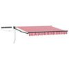 vidaXL Cort electric retractabil Roșu, Alb, Antracit 3 x 2,5 m
