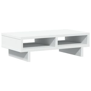 vidaXL Suport de monitor, alb, 50x27x15 cm, lemn compozit