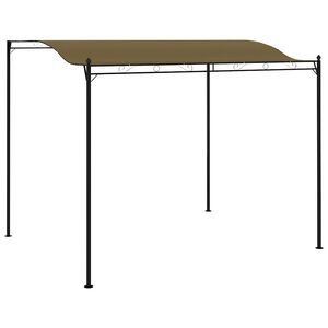 vidaXL Copertină de soare, gri taupe, 3 x 2,4 m, 180 g/m&sup2;