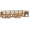 vidaXL Set de canapele de exterior 8 pcs natural Lemn Solid de Acacia