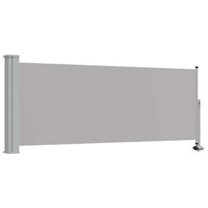 vidaXL Copertină laterală retractabilă de terasă, gri, 100 x 300 cm