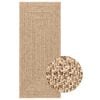 vidaXL Covor ZIZUR aspect iută, 80x200 cm, pentru interior și exterior