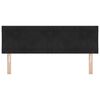 vidaXL Tăblie cap cu headboard Negru 160 cm Catifea