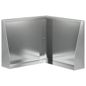 vidaXL Zid de sprijin 50 x 50 x 30 cm Oțel Galvanizat Argintiu