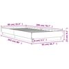 vidaXL Cadru de pat, gri beton, 90x200 cm, lemn prelucrat