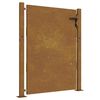 vidaXL Poartă de grădină 100x125 cm, oțel Corten