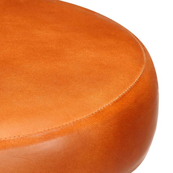 vidaXL Scaune de bar, 2 buc., piele naturală