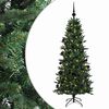 vidaXL Brad de Crăciun artificial cu glob 120 cm 150 LED-uri Alb cald