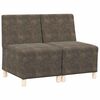vidaXL Unitate Sofa Modulară Fără Brațe 2 pcs Gri închis